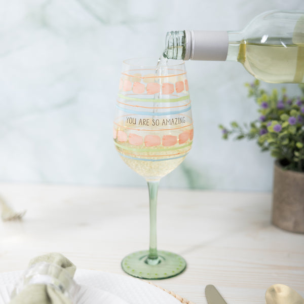 Pavilion Gift Company So Amazing 16 Oz Wine Glass