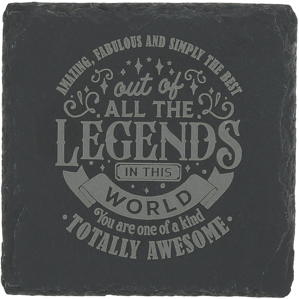 pavilion gift company Special 4" Slate Coaster