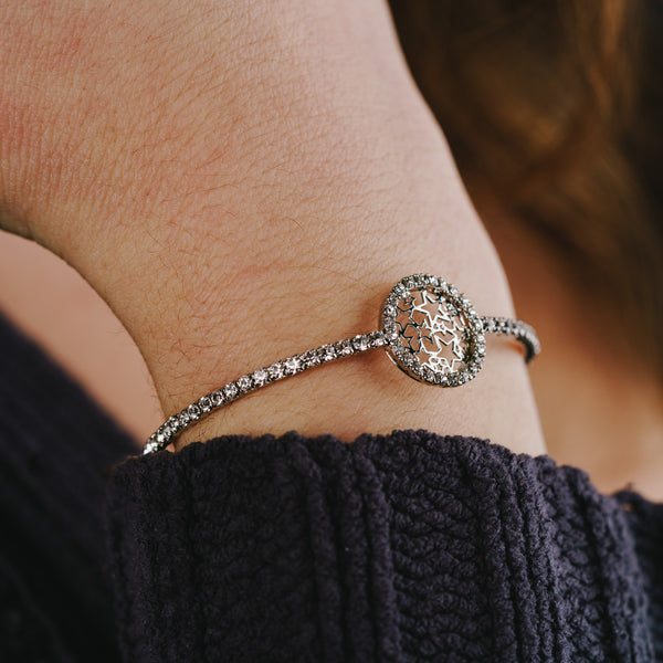 Pavilion Gift Company Stars Silver Star Bracelet