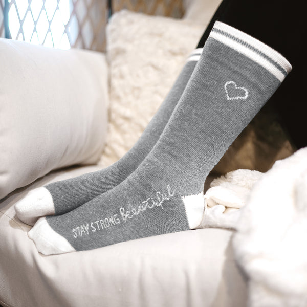 Pavilion Gift Company Stay Strong Ladies Crew Sock