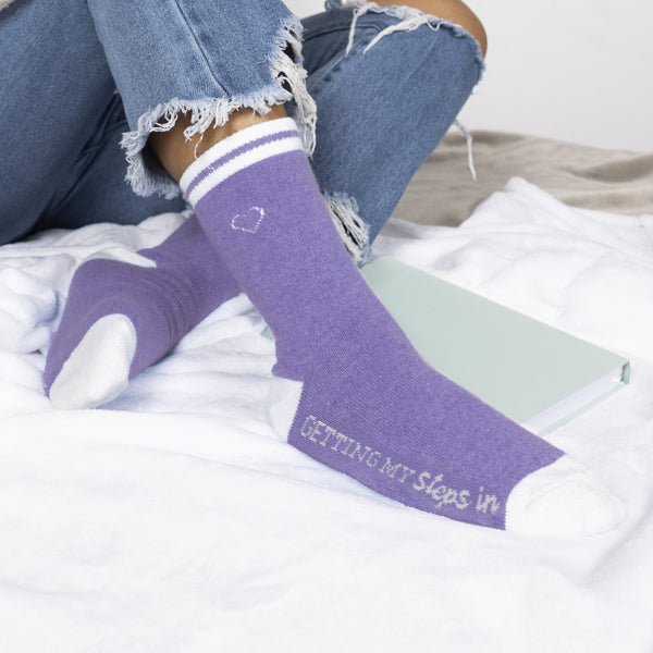 Pavilion Gift Company Steps Ladies Crew Socks