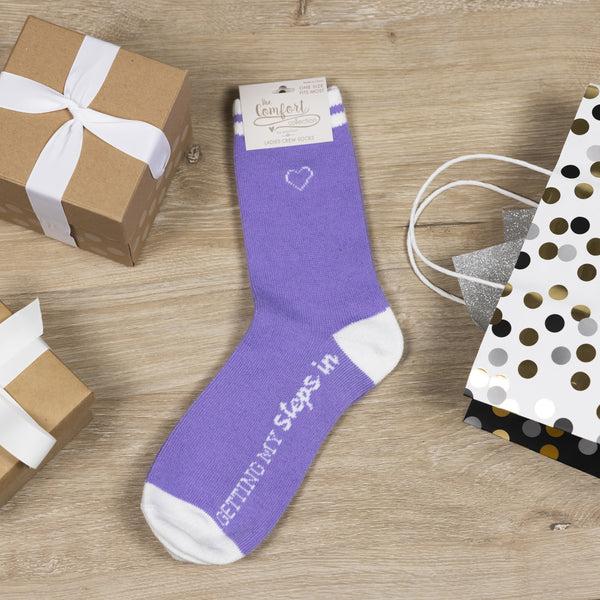 Pavilion Gift Company Steps Ladies Crew Socks