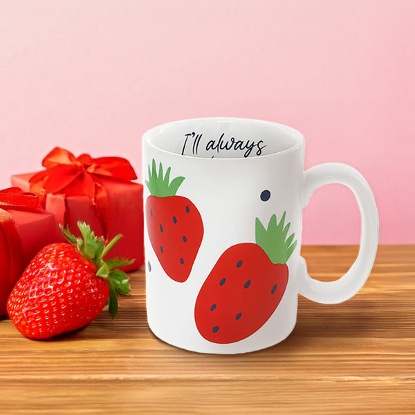 Pavilion Gift Company Strawberries 18 Oz Mug