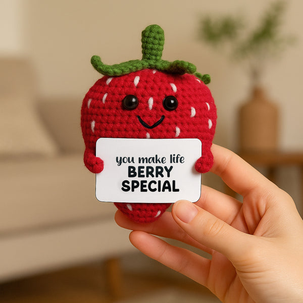 Pavilion Gift Company Strawberry Crocheted Mini