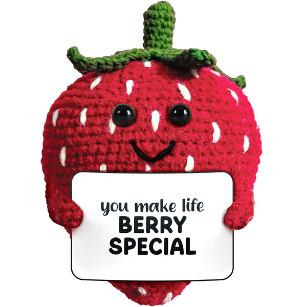 pavilion gift company Strawberry Crocheted Mini