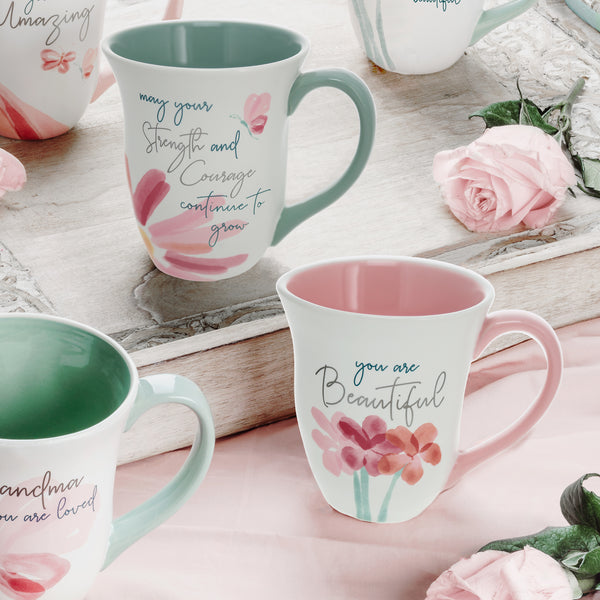 Pavilion Gift Company Strength & Courage 16 Oz Cup