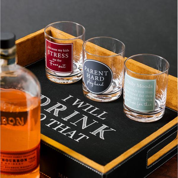 Pavilion Gift Company Stress 11 Oz Rocks Glass