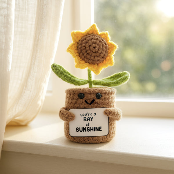 Pavilion Gift Company Sunflower Crocheted Mini