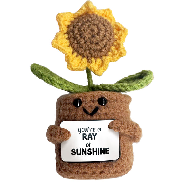 pavilion gift company Sunflower Crocheted Mini