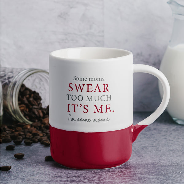 Pavilion Gift Company Swear Too Much 18 Oz Mug