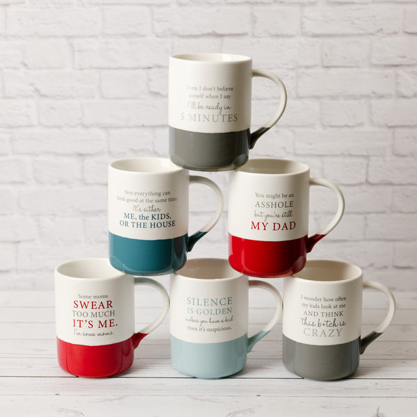 Pavilion Gift Company Swear Too Much 18 Oz Mug
