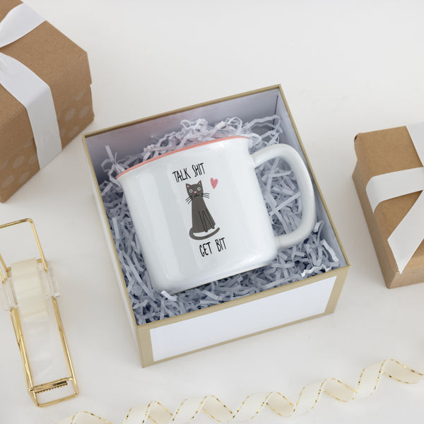 Pavilion Gift Company Talk Shit Get Bit 18 Oz Mug