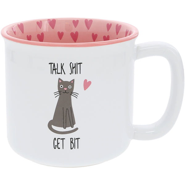 pavilion gift company Talk Shit Get Bit 18 oz Mug