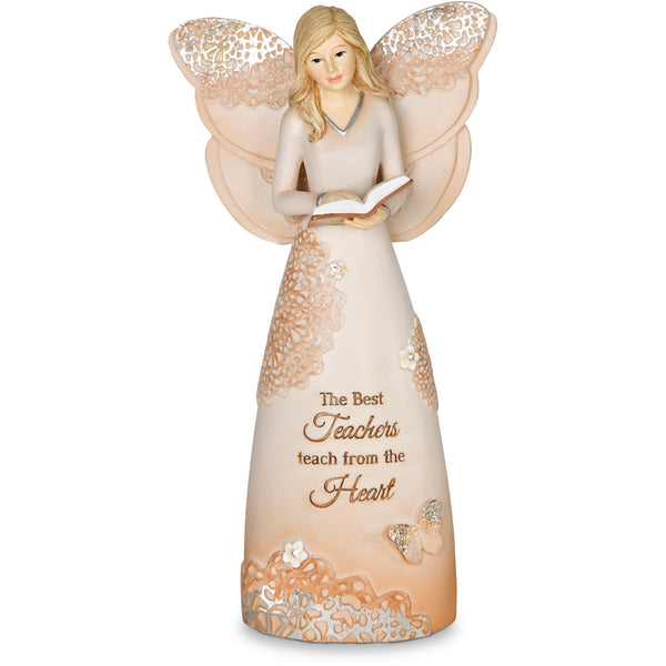 pavilion gift company Teacher 6" Angel Holding Book