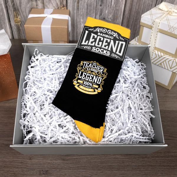 Pavilion Gift Company Teacher Bamboo Crew Socks