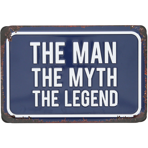 pavilion gift company The Legend 6" x 4" Tin Plaque