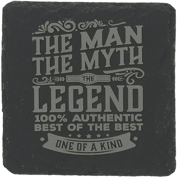 pavilion gift company The Man 4" Slate Coaster