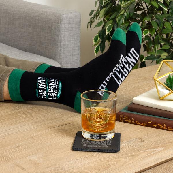 Pavilion Gift Company The Man Bamboo Crew Socks