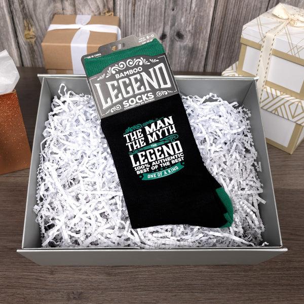 Pavilion Gift Company The Man Bamboo Crew Socks