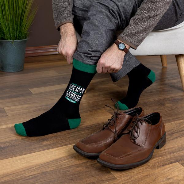 Pavilion Gift Company The Man Bamboo Crew Socks