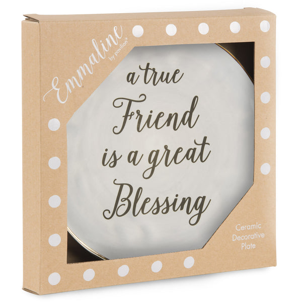 Pavilion Gift Company True Friend 7" Ceramic Plate