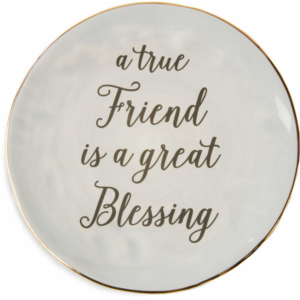 pavilion gift company True Friend 7" Ceramic Plate