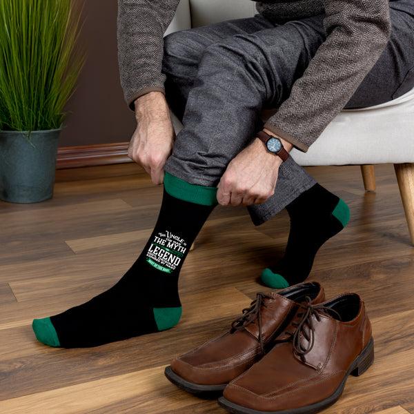 Pavilion Gift Company Uncle Bamboo Crew Socks
