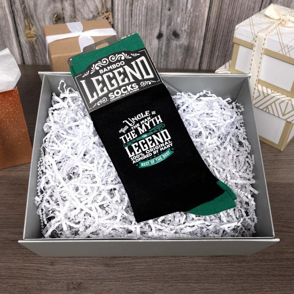 Pavilion Gift Company Uncle Bamboo Crew Socks