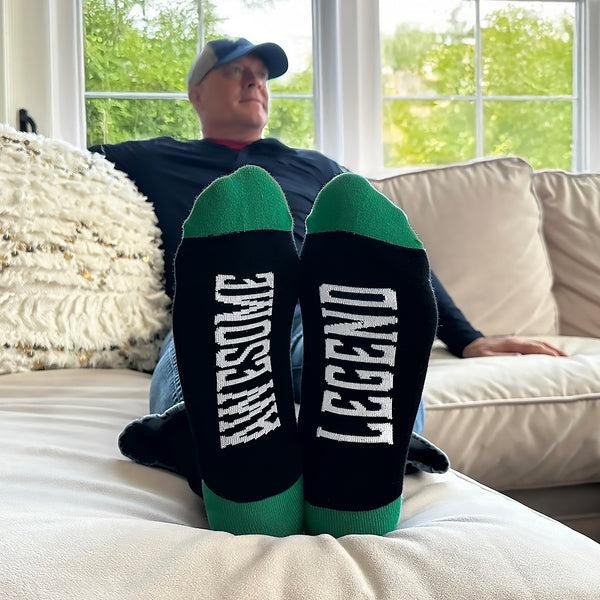 Pavilion Gift Company Uncle Bamboo Crew Socks