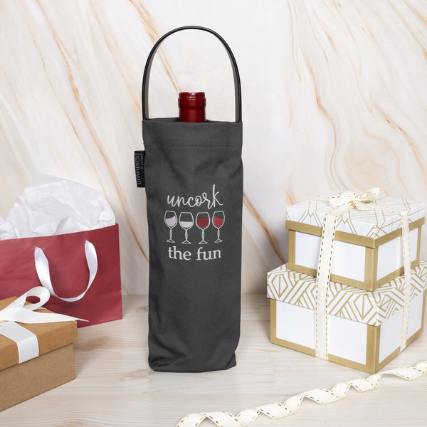 Pavilion Gift Company Uncork Wine Bottle Gift Bag