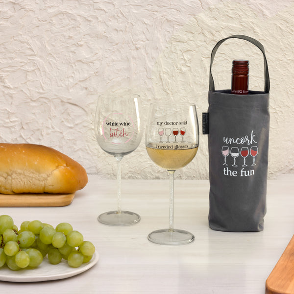Pavilion Gift Company Uncork Wine Bottle Gift Bag