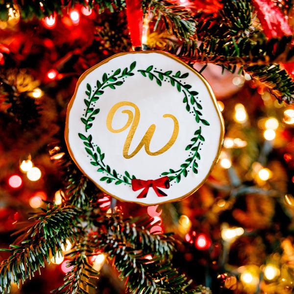 Pavilion Gift Company W 4" Monogram Ornament