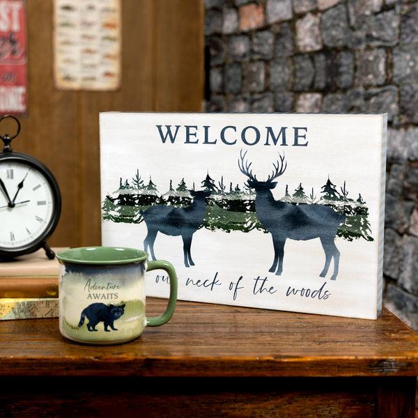 Pavilion Gift Company Welcome 15" X 10" MDF Plaque