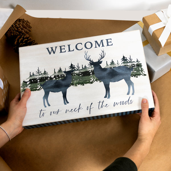 Pavilion Gift Company Welcome 15" X 10" MDF Plaque