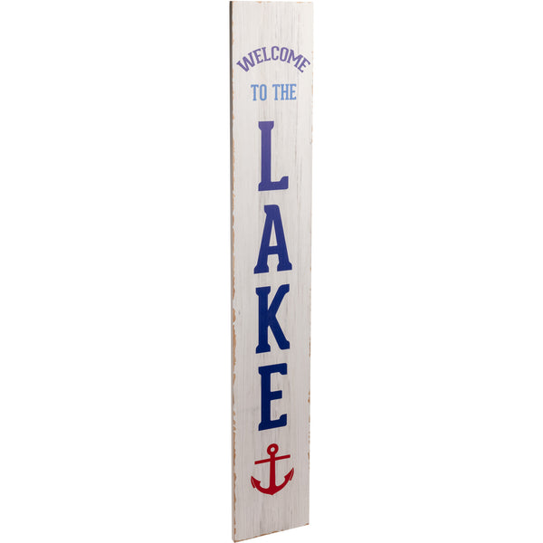 pavilion gift company Welcome 48" Wooden Sign