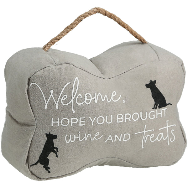 pavilion gift company Welcome 9" x 6" Door Stopper