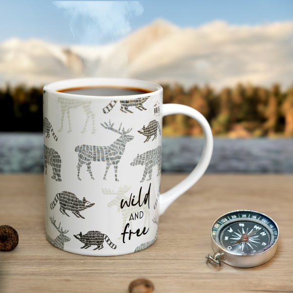 Pavilion Gift Company Wild And Free 18 Oz Mug
