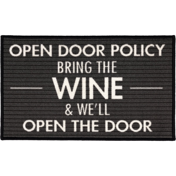 pavilion gift company Wine 27.5" x 17.75" Floor Mat