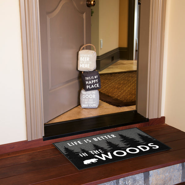 Pavilion Gift Company Woods 27.5" X 17.75" Floor Mat