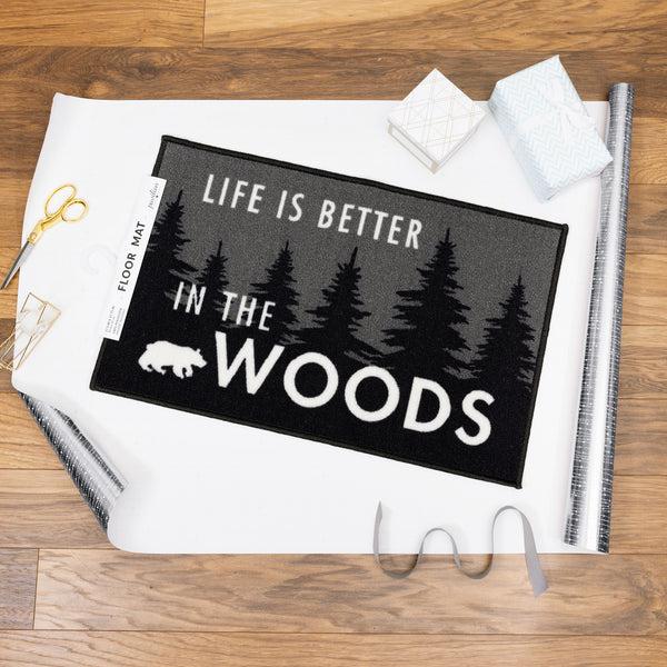 Pavilion Gift Company Woods 27.5" X 17.75" Floor Mat