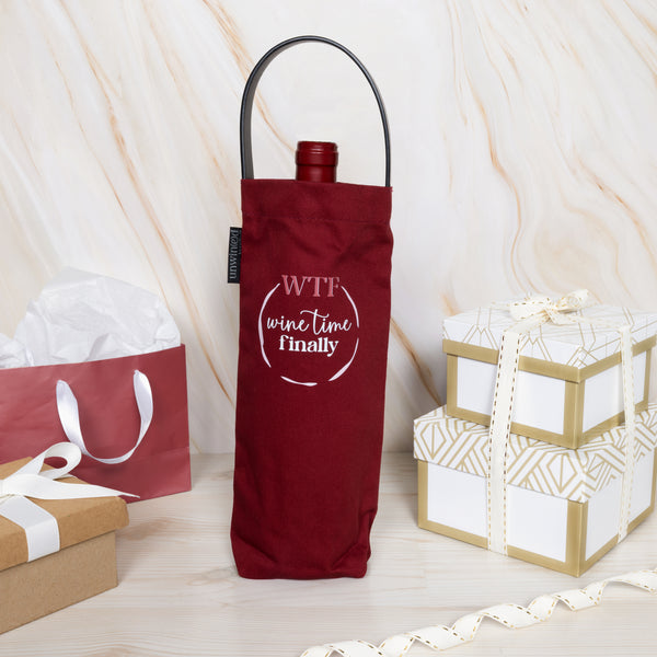Pavilion Gift Company WTF Wine Bottle Gift Bag