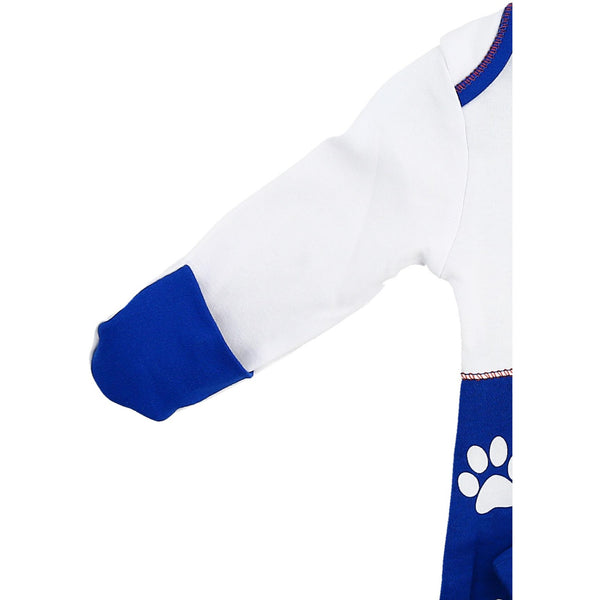 Pavilion Gift Company Pawprint Puppy 0-3 Months Gown With Mitten Cuffs