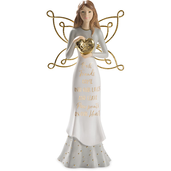 pavilion gift company Pawprints 7.5" Angel Holding Heart