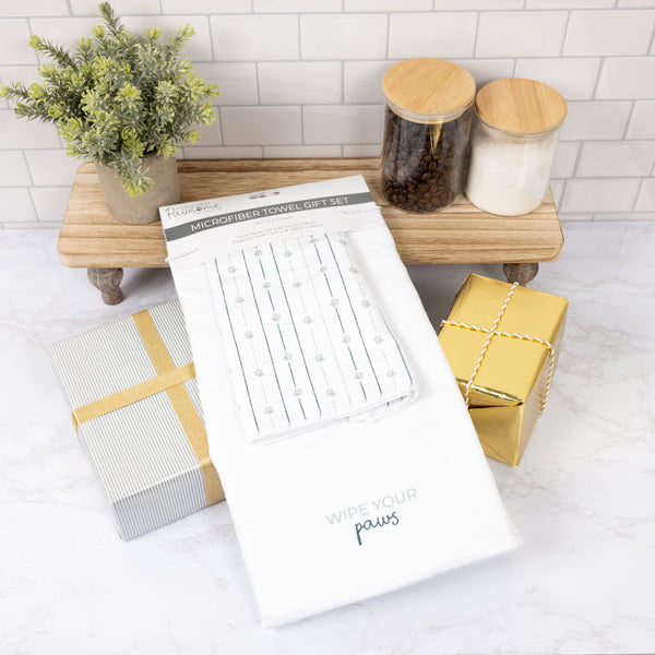 Pavilion Gift Company Paws Hand & Fingertip Towel Gift Set