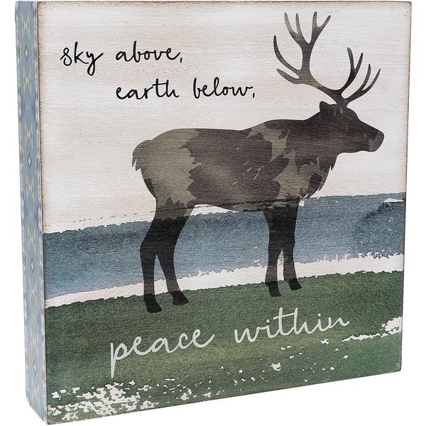 pavilion gift company Peace Within 8" x 8" MDF Plaque