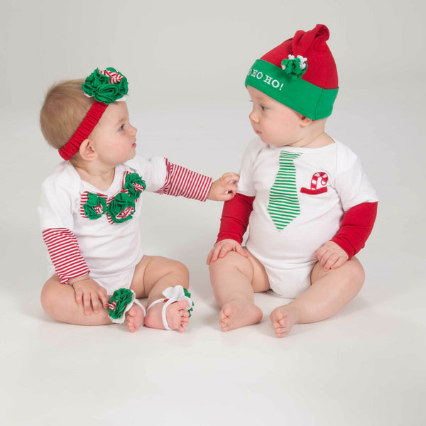 Pavilion Gift Company Peppermint Long Sleeve Onesie (3-6 Months)