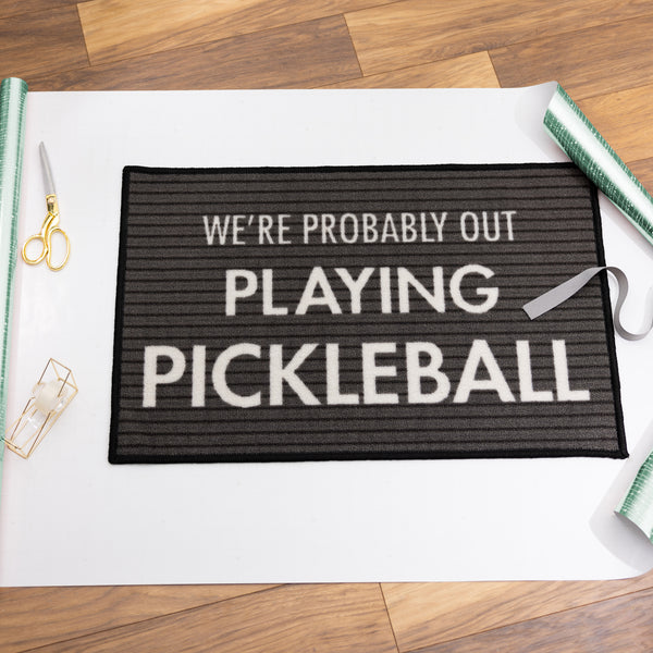 Pavilion Gift Company Pickleball 27.5" X 17.75" Floor Mat