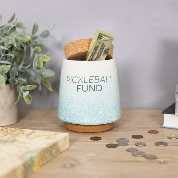 Pavilion Gift Company Pickleball 6.5" Ceramic Savings Bank