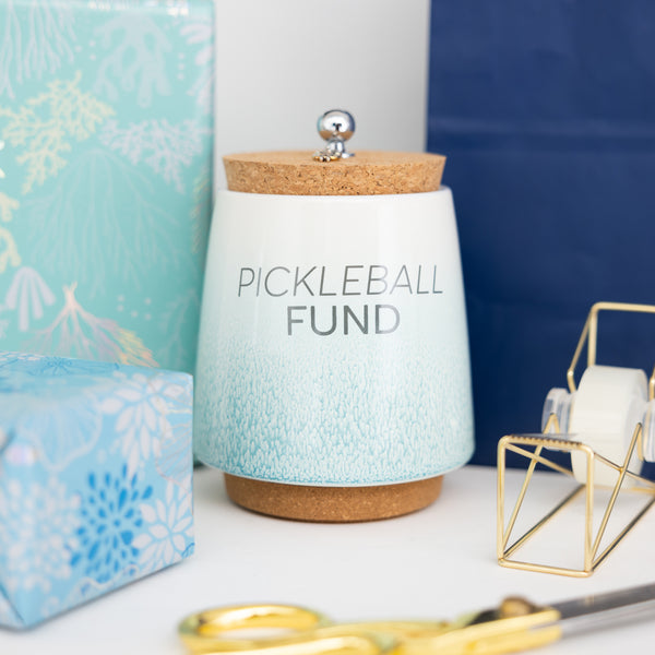 Pavilion Gift Company Pickleball 6.5" Ceramic Savings Bank