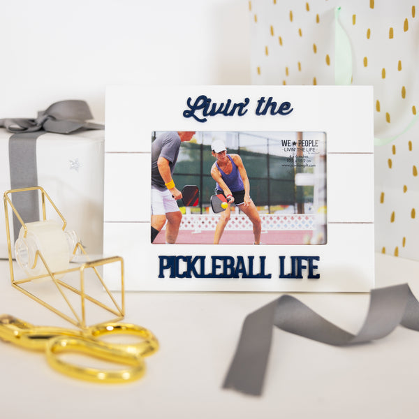 Pavilion Gift Company Pickleball Life 8.5" X 6.5" MDF Frame (Holds 6" X 4" Photo)